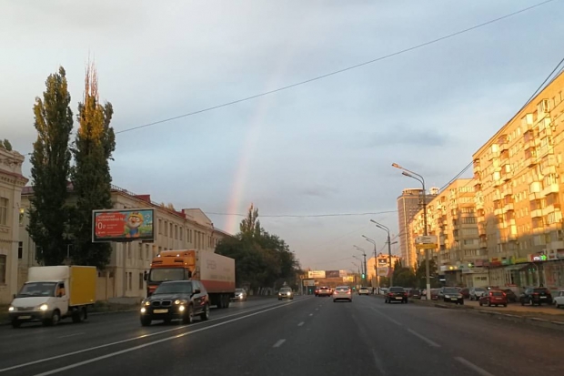 Волгоградцы восхитились октябрьской радугой Волгоградцы восхитились октябрьской радугой