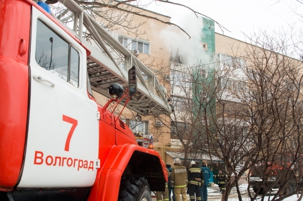 В здании комитета по делам казачества в Волгограде случился пожар В здании комитета по делам казачества в Волгограде случился пожар