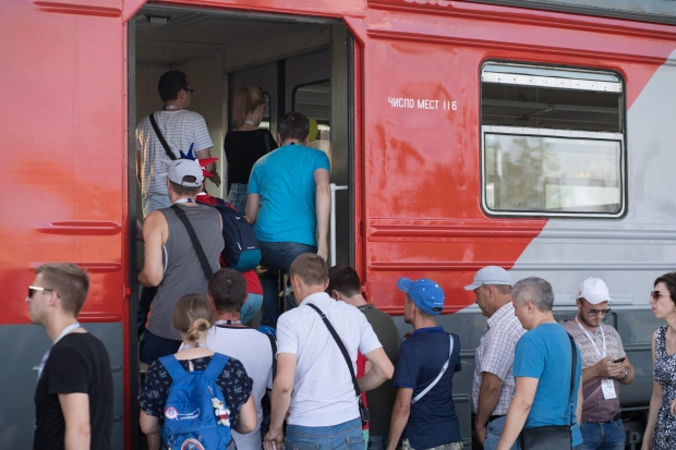 Электрички в Волгограде за время ЧМ-2018 перевезли 58 000 пассажиров Электрички в Волгограде за время ЧМ-2018 перевезли 58 000 пассажиров