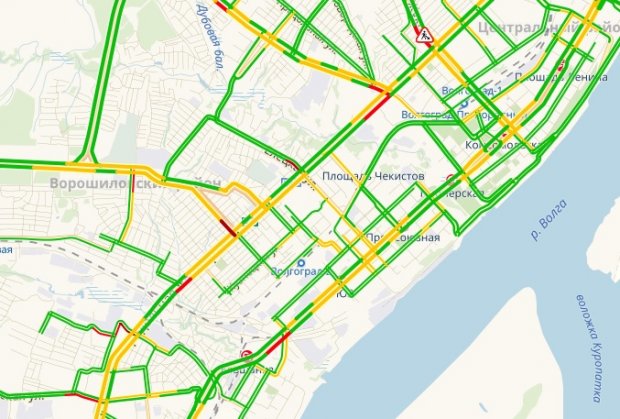 Пробки в волгограде в реальном времени