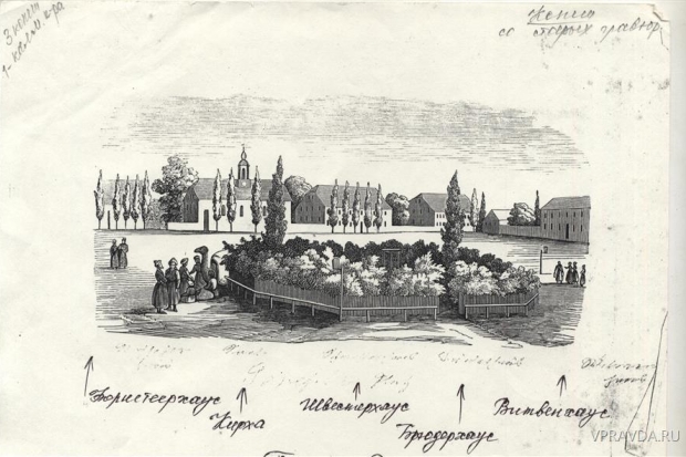 Старая Сарепта (копия старинной гравюры) Старая Сарепта (копия старинной гравюры)