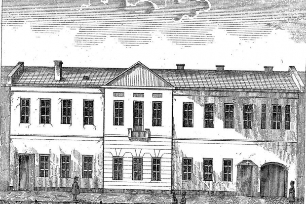 Литография Сарептского дома, 1855 год Литография Сарептского дома, 1855 год