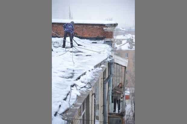 Под прицелом сосульки Под прицелом сосульки