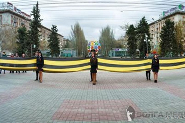 волгоград, акция, георгиевская ленточка волгоград, акция, георгиевская ленточка
