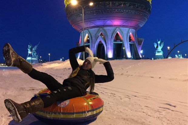 Зарипова испытала «ватрушку» Зарипова испытала «ватрушку»