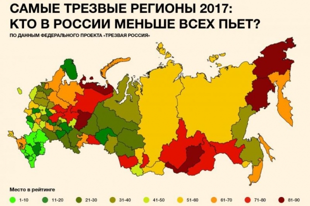 Волгоградская область вошла в топ-10 самых «трезвых» регионов России Волгоградская область вошла в топ-10 самых «трезвых» регионов России