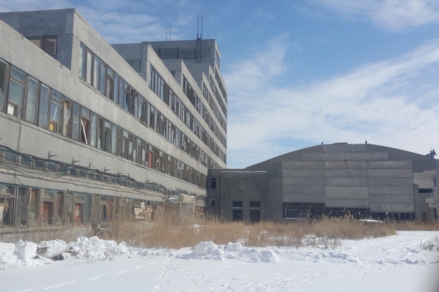 Портрет Ленина нашли сталкеры в заброшенном здании завода концентратов под Волгоградом