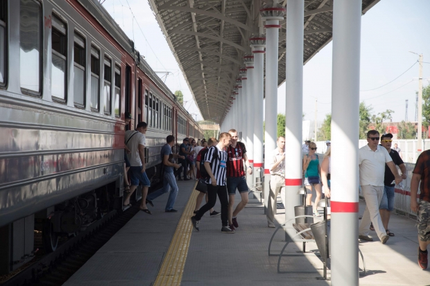 В день матча 6 октября электрички остановятся у «Волгоград Арены» В день матча 6 октября электрички остановятся у «Волгоград Арены»