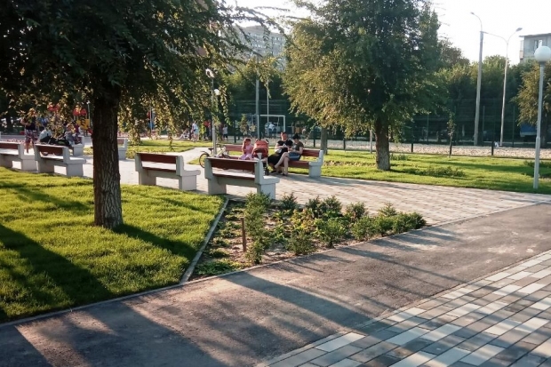 Благоустройство парка «Авангард» в Кировском районе завершается Благоустройство парка «Авангард» в Кировском районе завершается