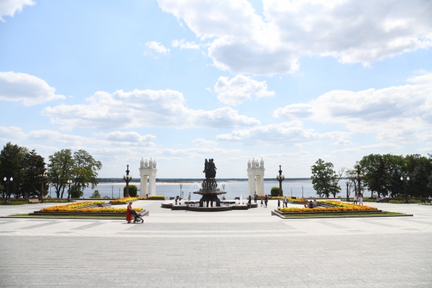 Развязку на Нулевой продольной переоборудовали в центре Волгограде Развязку на Нулевой продольной переоборудовали в центре Волгограде