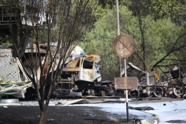 При пожаре на заправке в Волгоградской области пострадали люди